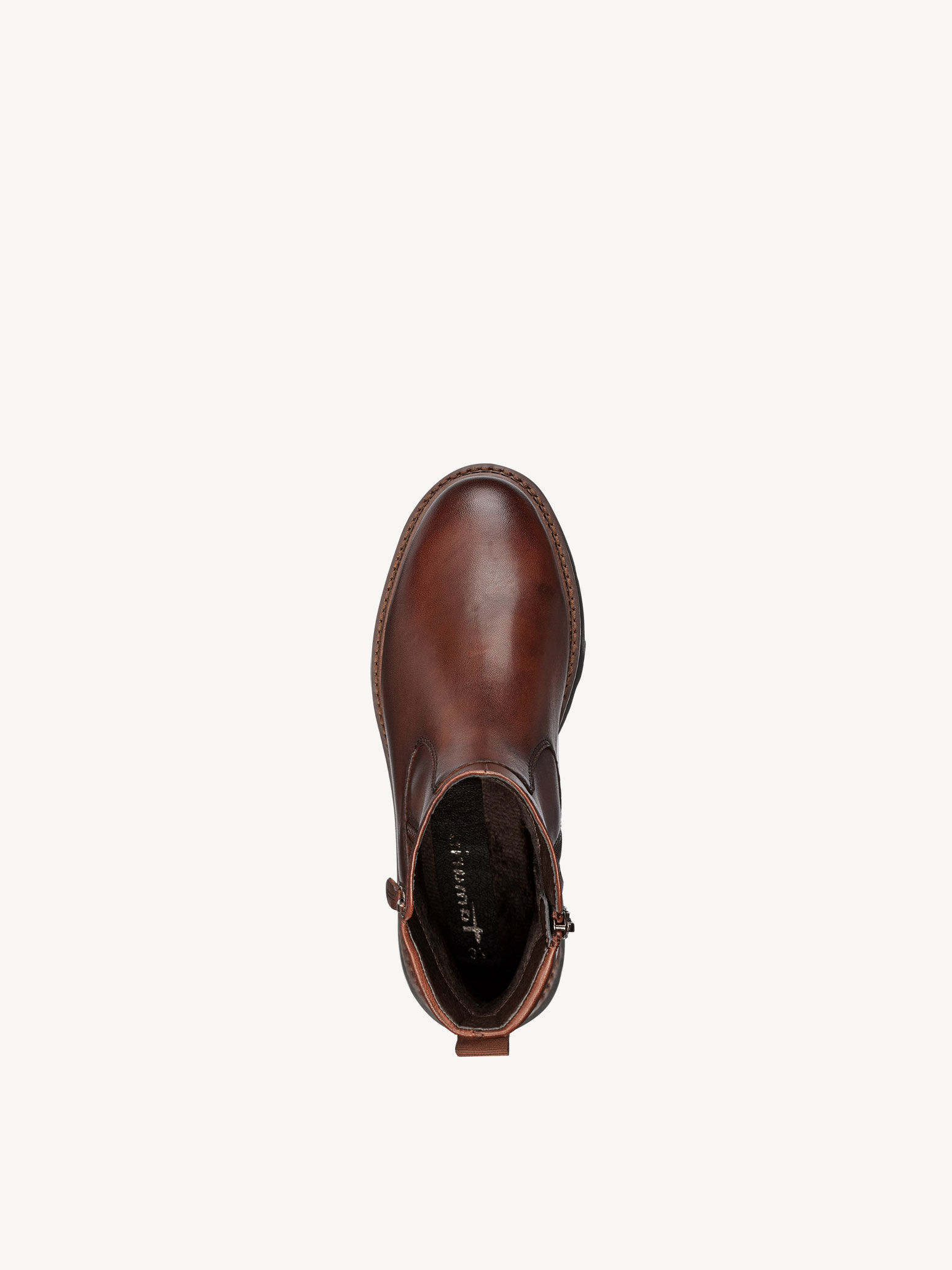 Bottine en cuir - marron