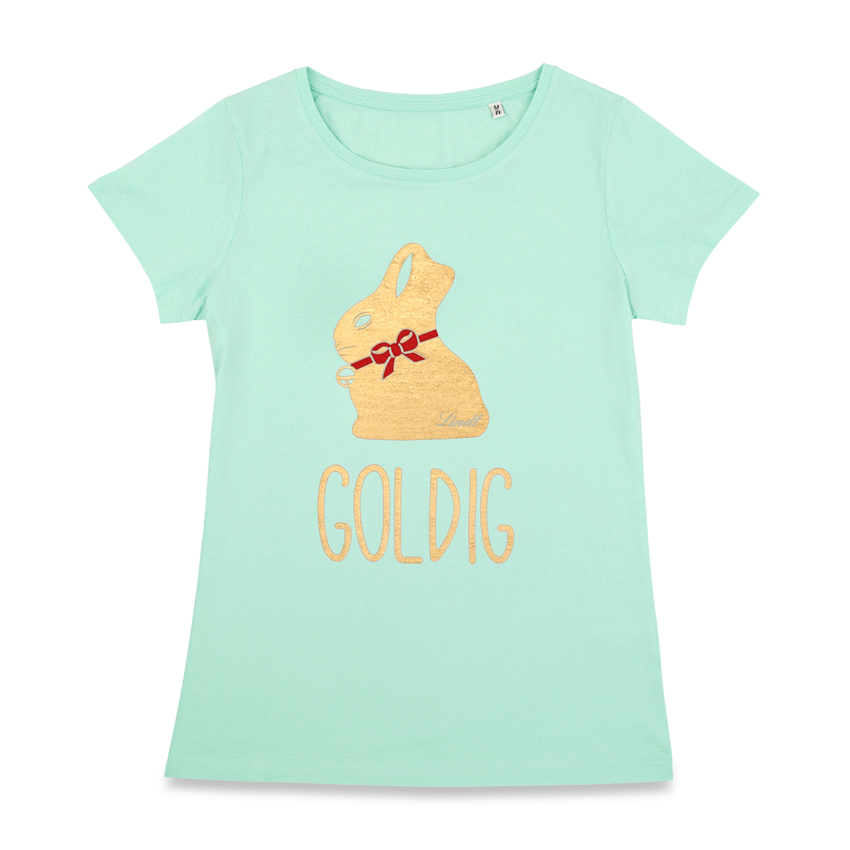 Frauen T-Shirt „Goldig“, Größe M