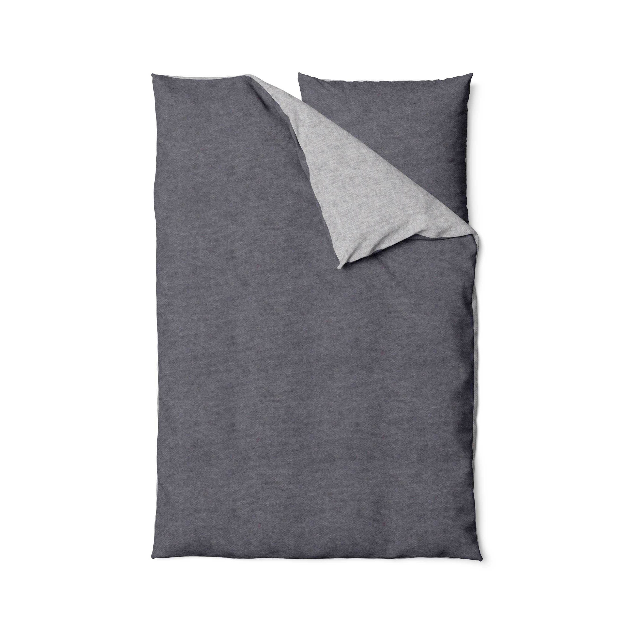 Bettwäsche Comfort Baumwolle, Traumschloss, Flanell, 2 teilig, robuste, langlebige Wendebettwäsche, uni