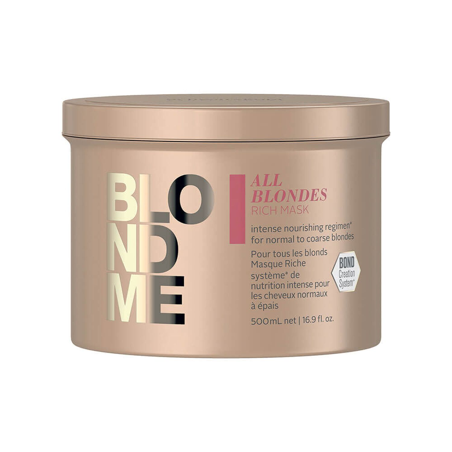 Schwarzkopf Professional BlondMe Masque Riche pour tous les Blonds 500 ml