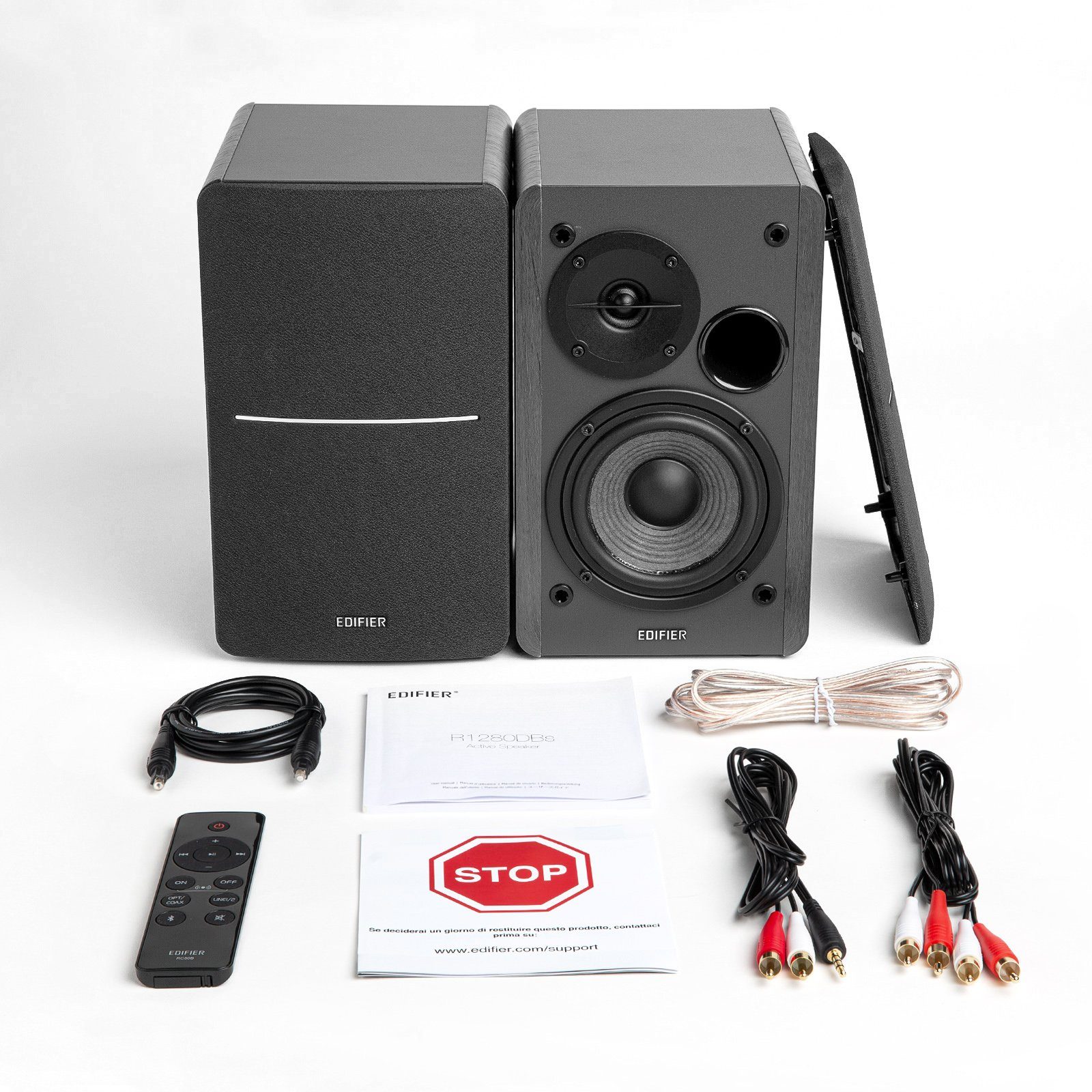 Edifier® R1280DBs Stereo Regal-Lautsprecher (Bluetooth, 42 W, Fernsteuerung, Soundfield Spatializer, paar)