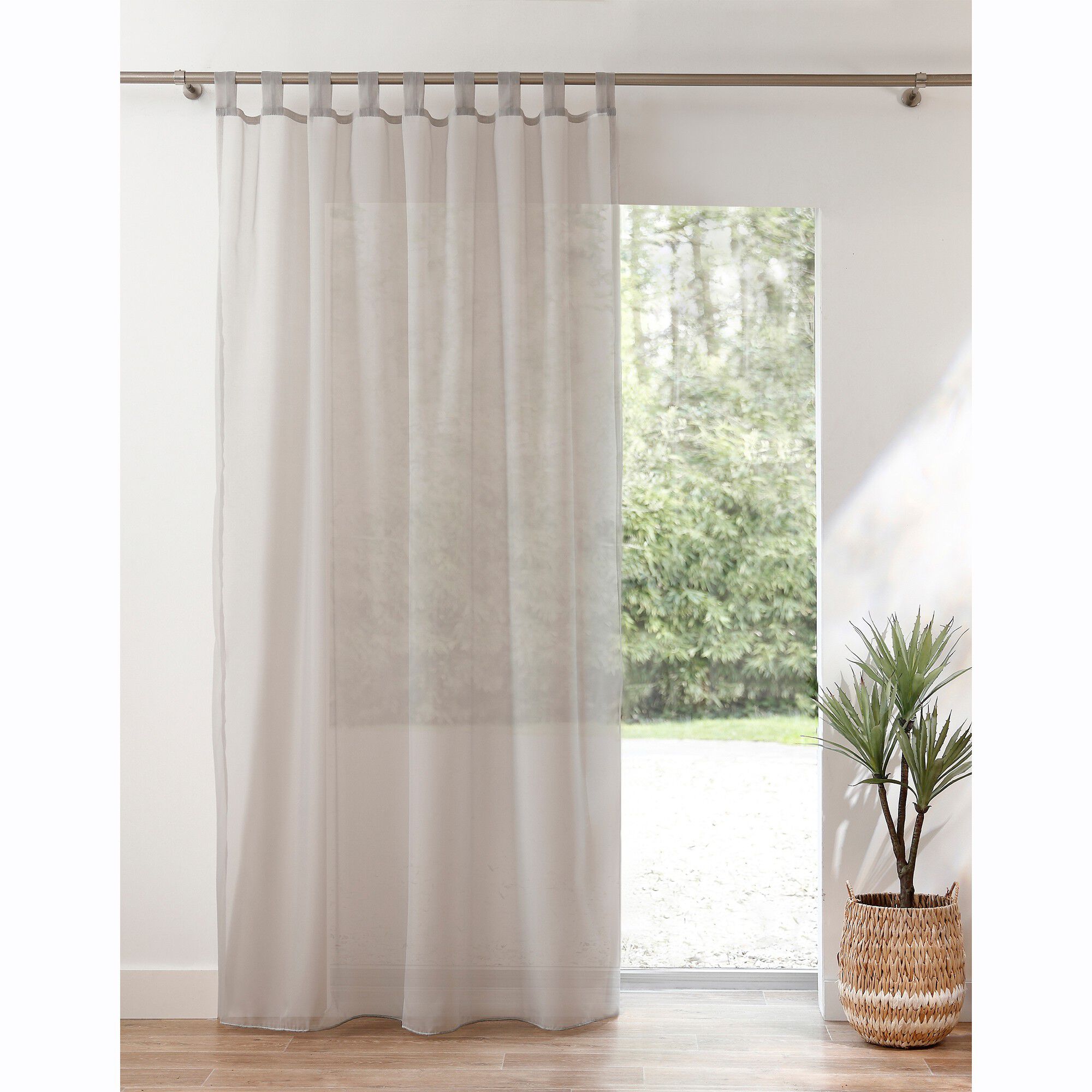 Panneau voile uni finition pattes