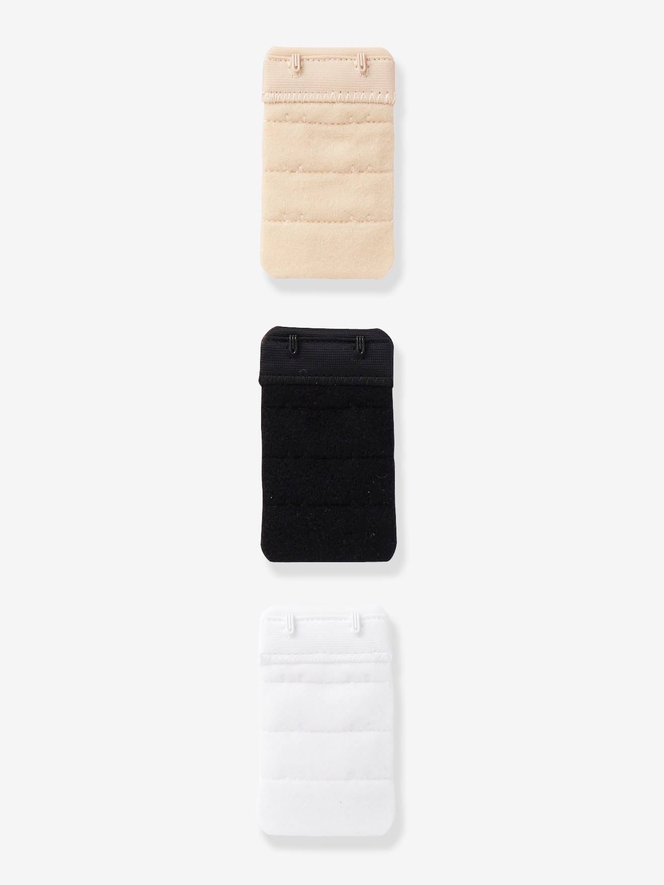 3 prolongateurs de soutien-gorge d'allaitement blanc+beige+noir
