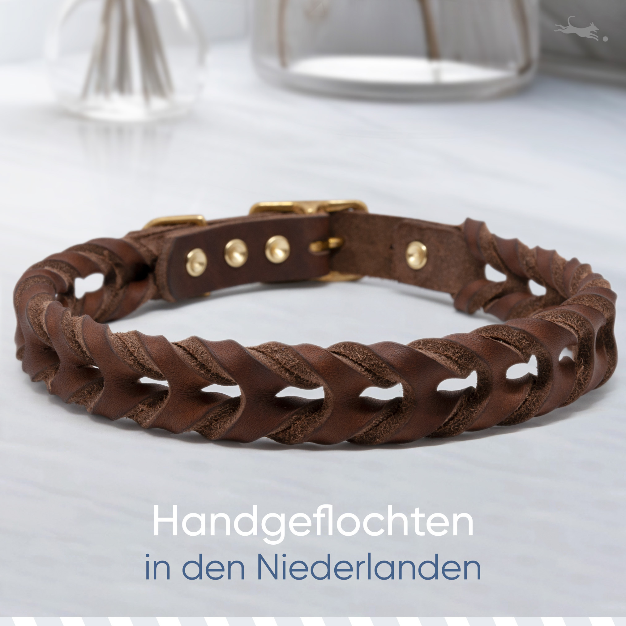 Freudentier Hundehalsbänder Freudentier geflochtenes Hundehalsband, AlsterTwist Kollektion XL