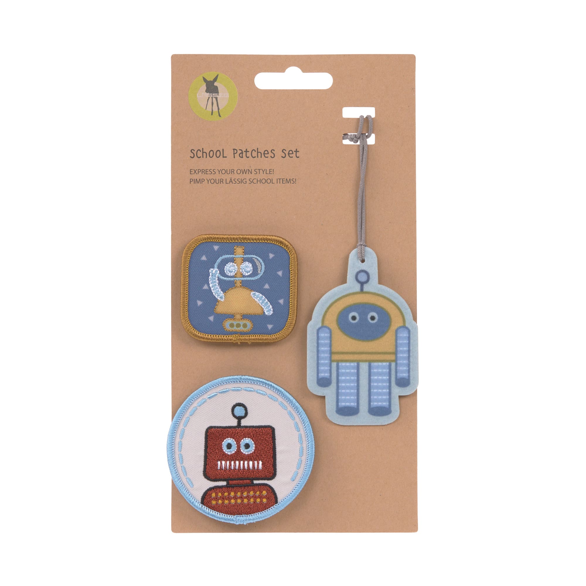 Anhänger & Patches - Schul Set Unique, Robot
