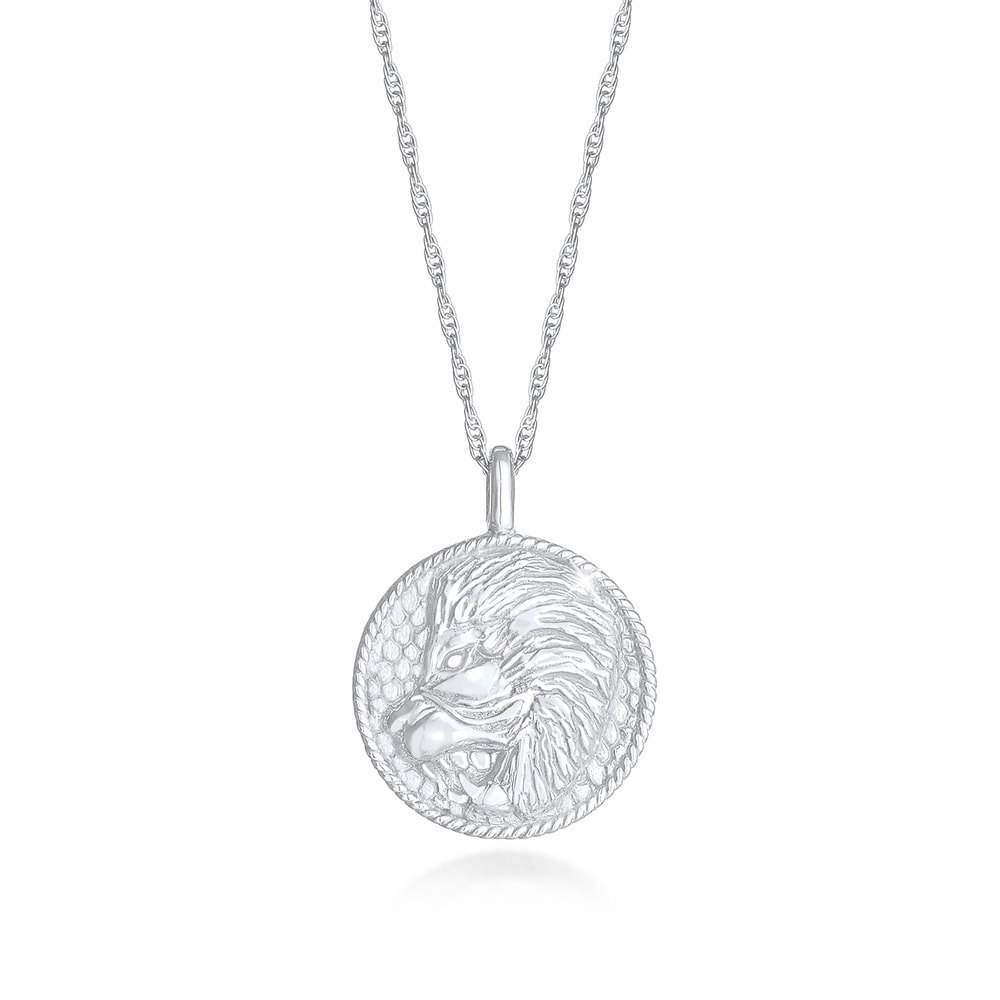 Elli Elli Collier Pièce du zodiaque féminin Leo Trend Astro antique en argent sterling Bijoux