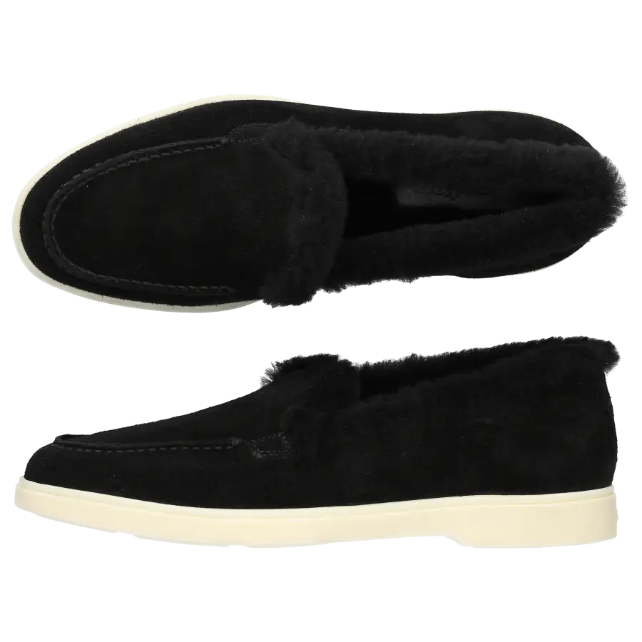 Santoni - Stiefeletten 58888 Veloursleder - schwarz