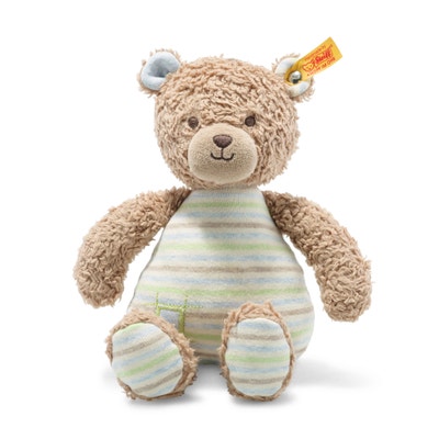 GOTS Rudy Teddybär, 24 cm, hellblau