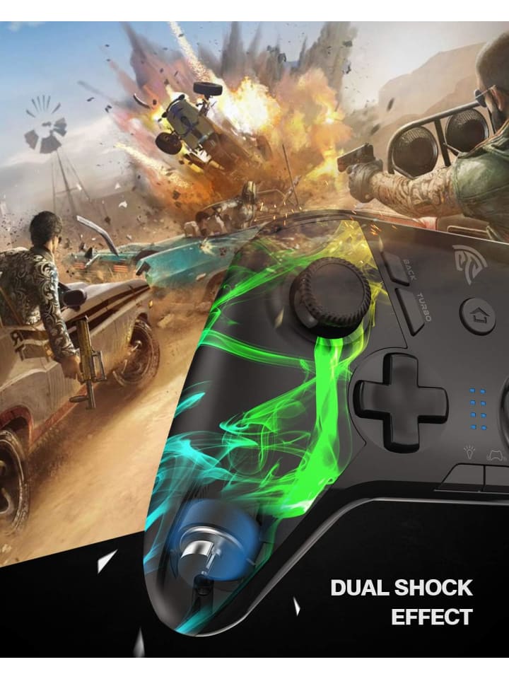 COFI 1453 2.4G Wireless Gamepad Joy-Stick Controller in Schwarz günstig kaufen 1