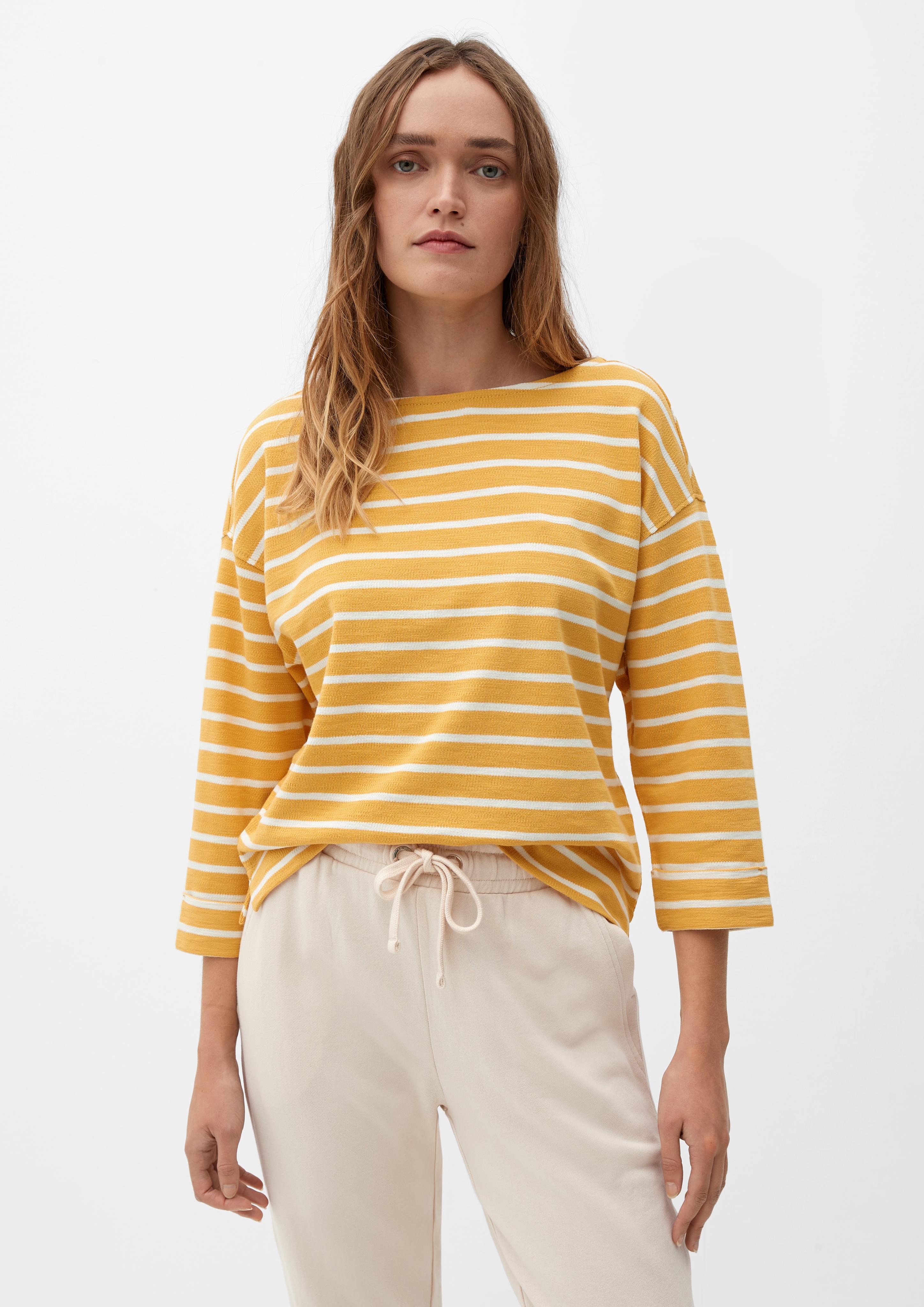 Streifenshirt mit Webstruktur  2121513-16H2