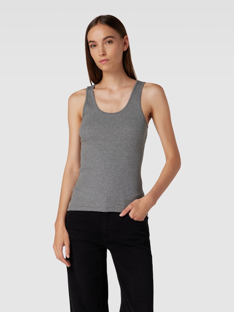 Tanktop mit U-Ausschnitt in hellgrau