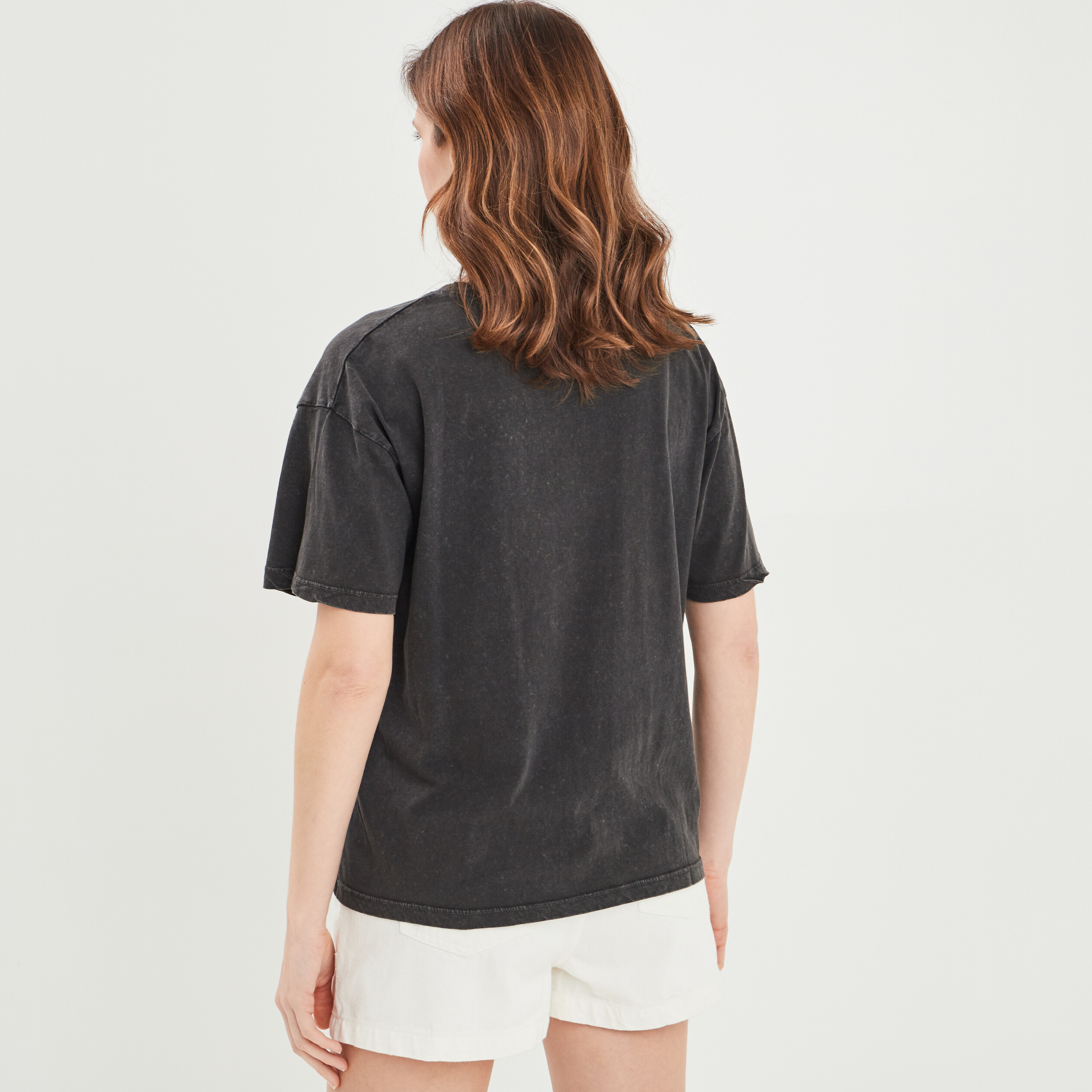 T-shirt manches courtes noir femme | La Halle