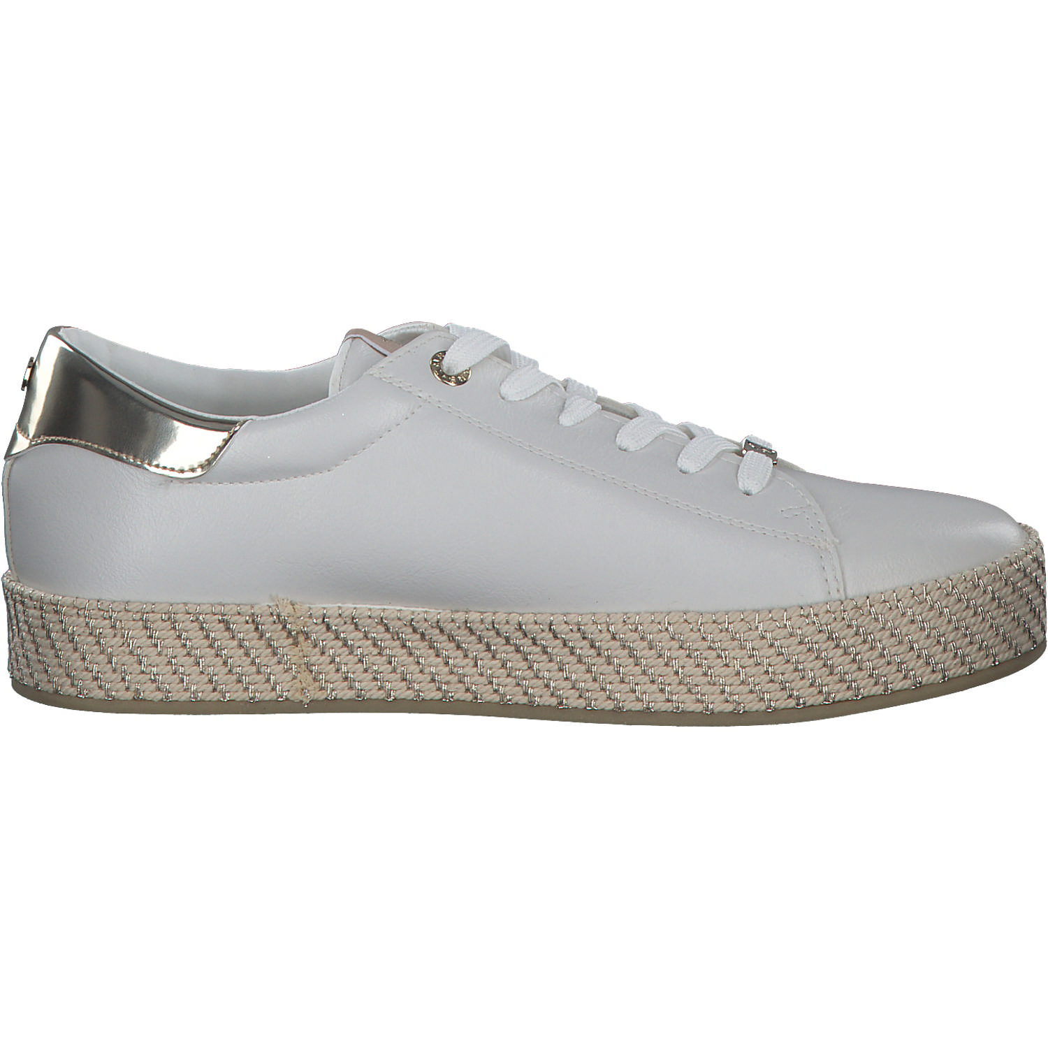 Tamaris 23713, Schnürschuhe, Damen, WHITE/GOLD