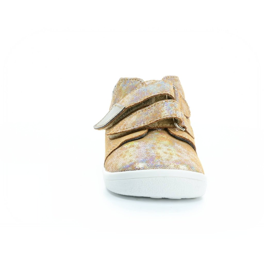 Beda Bella mit Membran und Hinterkappe (BF 0001/W/M/OP) goldene Barfuß-Stiefeletten