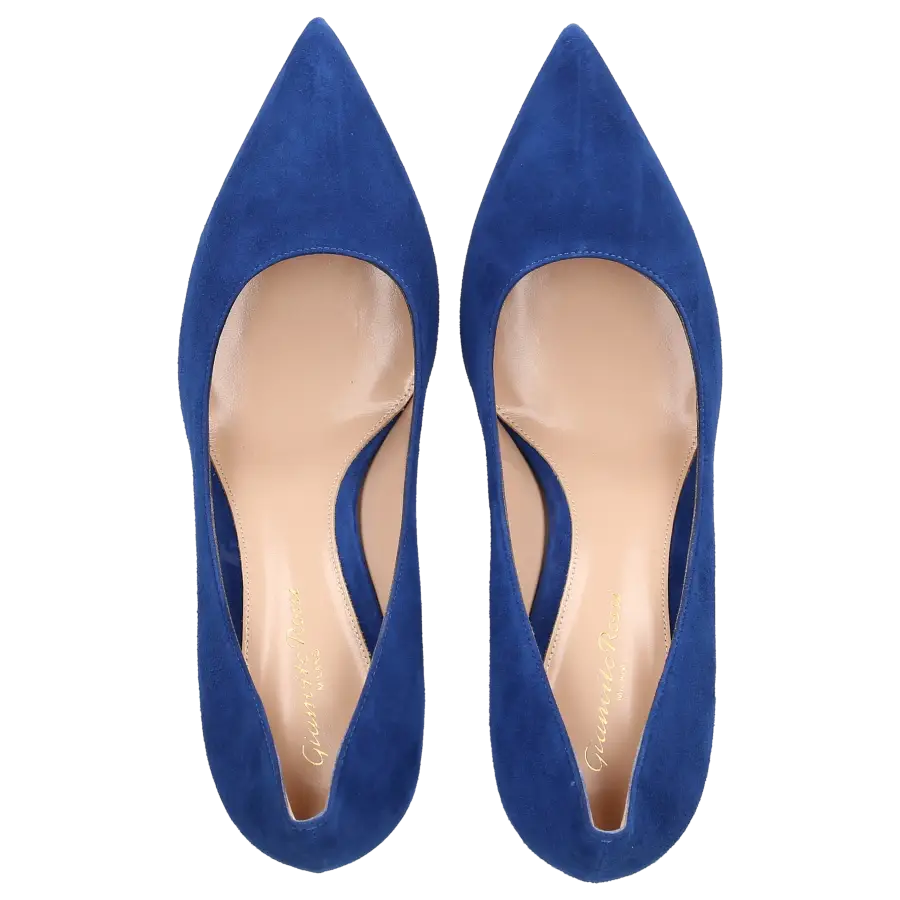 Gianvito Rossi - Pumps PIPER PUMP 85 Veloursleder - blau