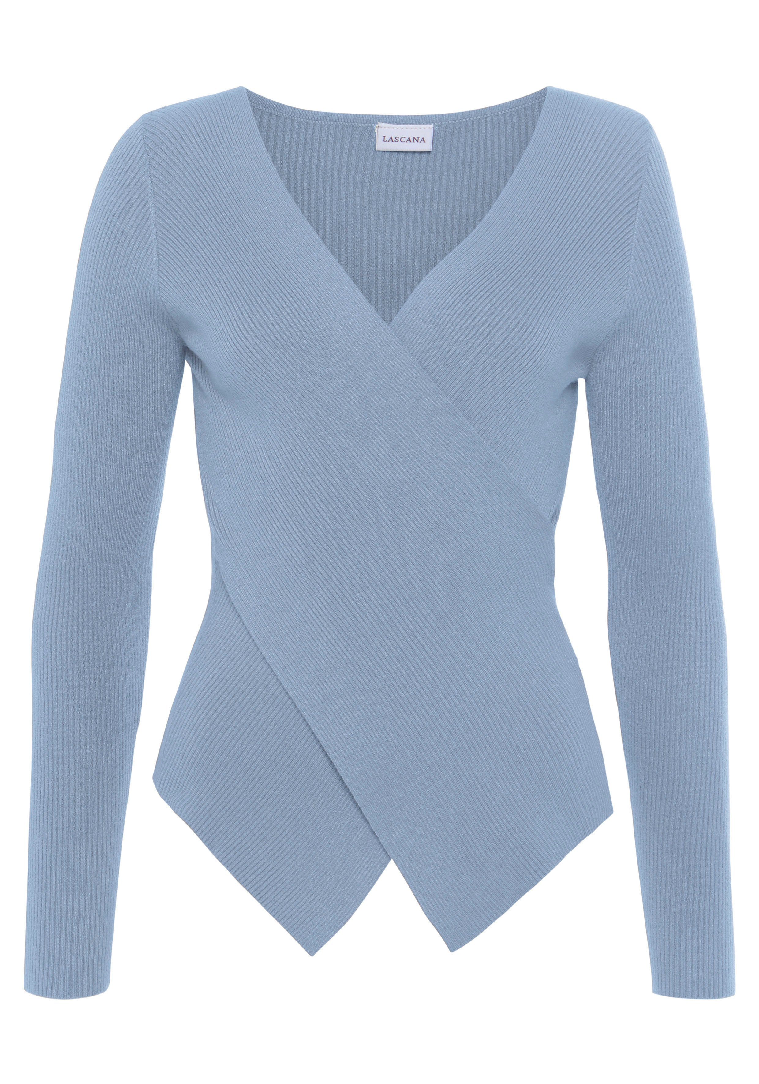 LASCANA Strickpullover aus Rippstrick