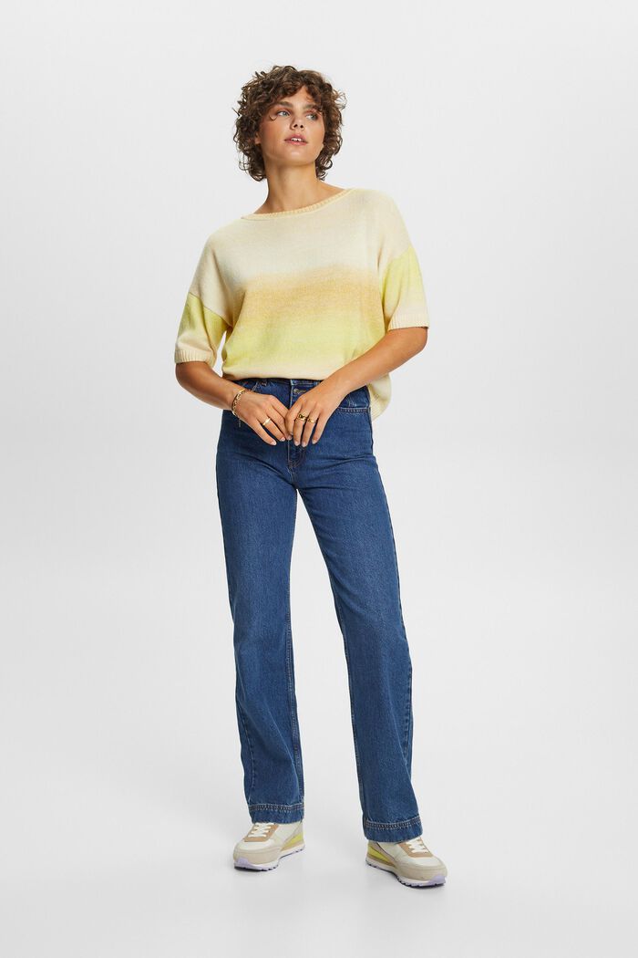Kurzärmliger Pullover, Baumwollmix