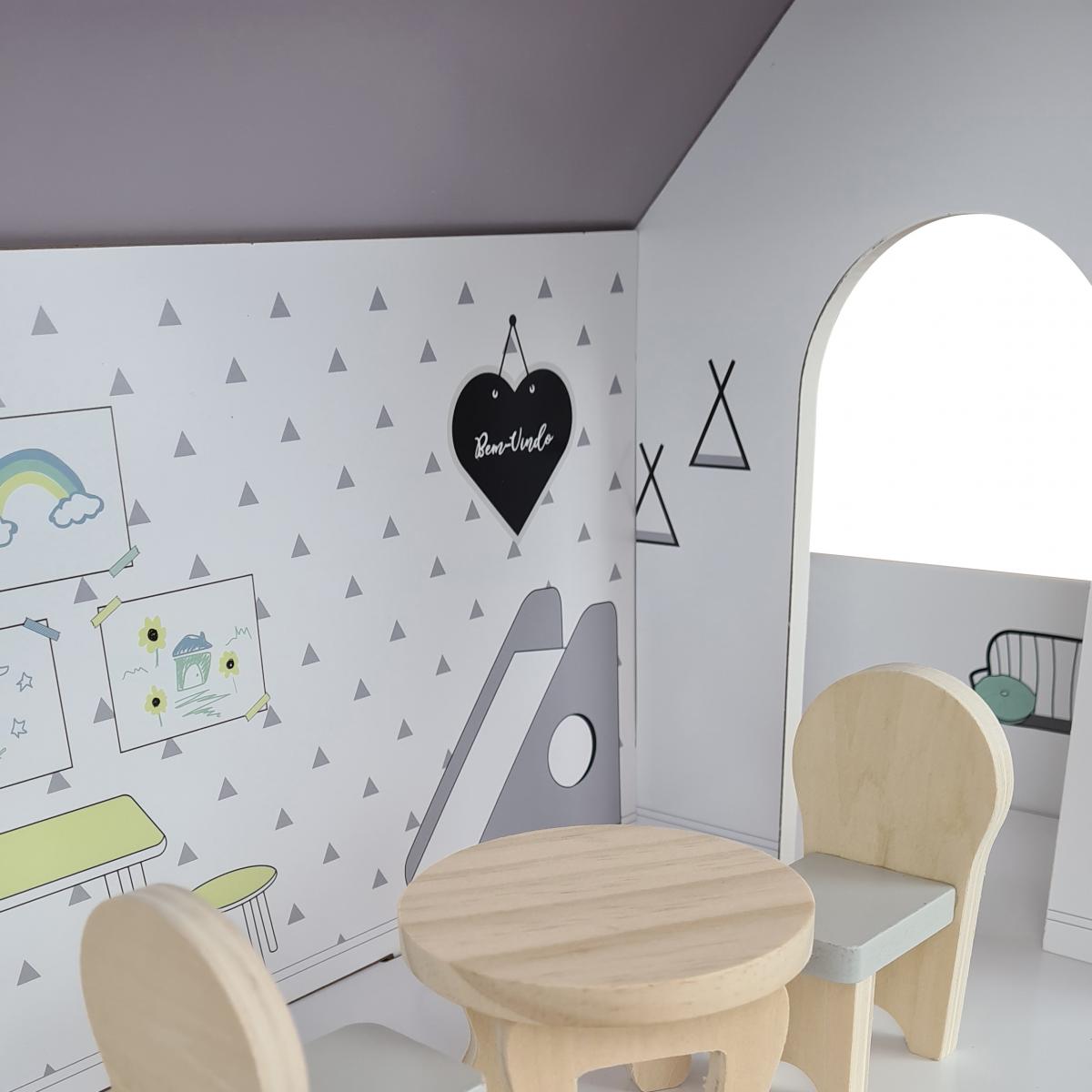 Coemo Puppenhaus Anna Villa möbliert 3 Etagen