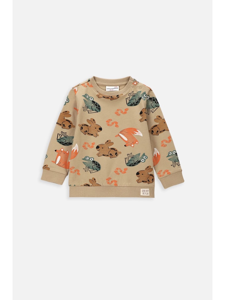 Coccodrillo T-shirt mit langen Ärmeln in beige günstig kaufen 68