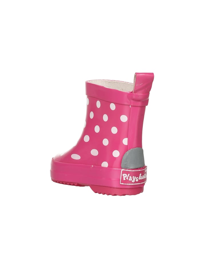 Playshoes Gummistiefel Halbschaft Punkte in Pink günstig kaufen