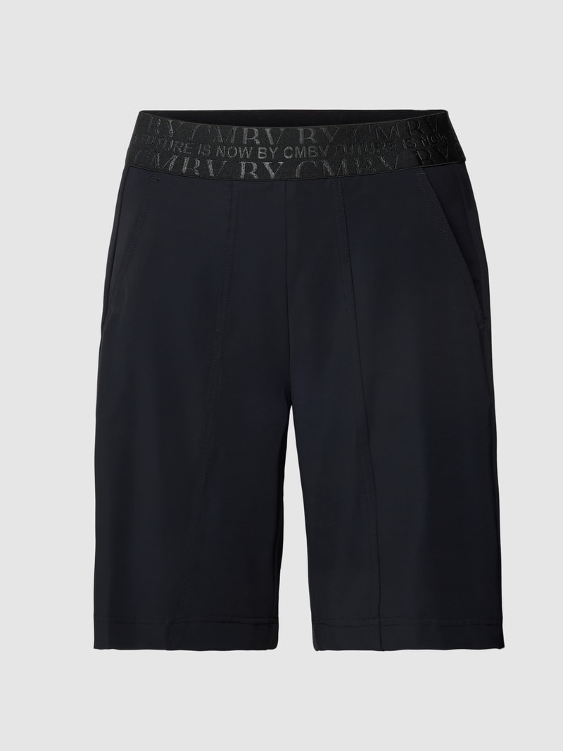 Bermudas mit elastischem Bund Modell 'BEVERLY' in schwarz