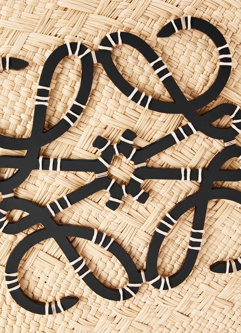 LOEWE Anagram Basket Pieni ostoskassi vasikannahkaisilla yksityiskohdilla