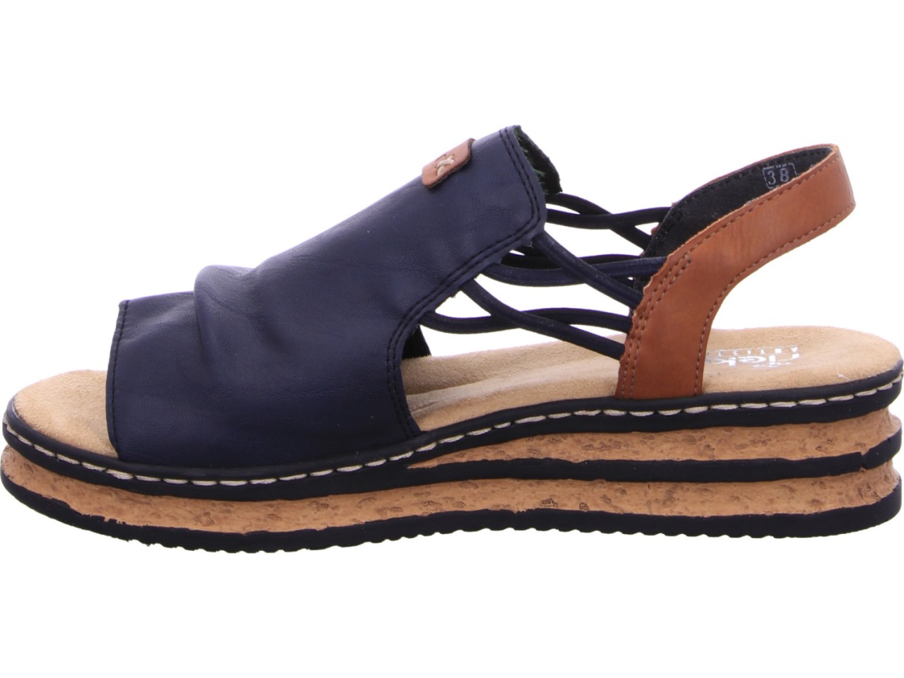RIEKER Klassische Sandalen blau