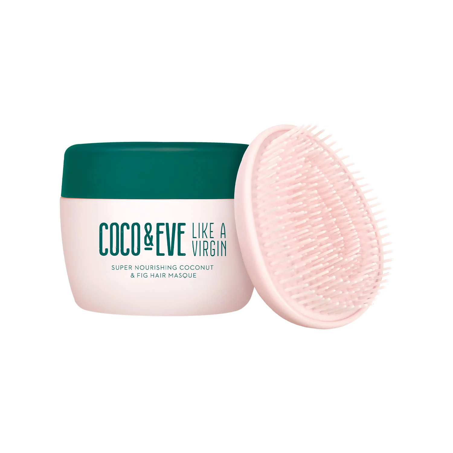 Like A Virgin Super Nourishing Coconut & Fig Hair Masque + Brush - Njegujuća maska za kosu, hidratantna maska za kosu