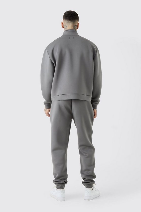 Tall kastiger Oversize Trainingsanzug mit Reißverschluss