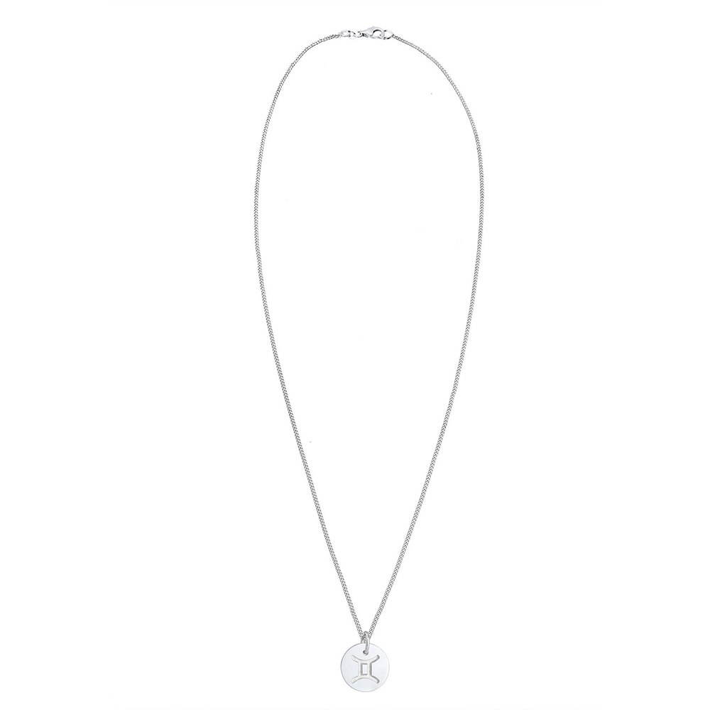 Elli Elli Collier Femme Signe Du Zodiaque Gémeaux - (925/1000) Argent Bijoux