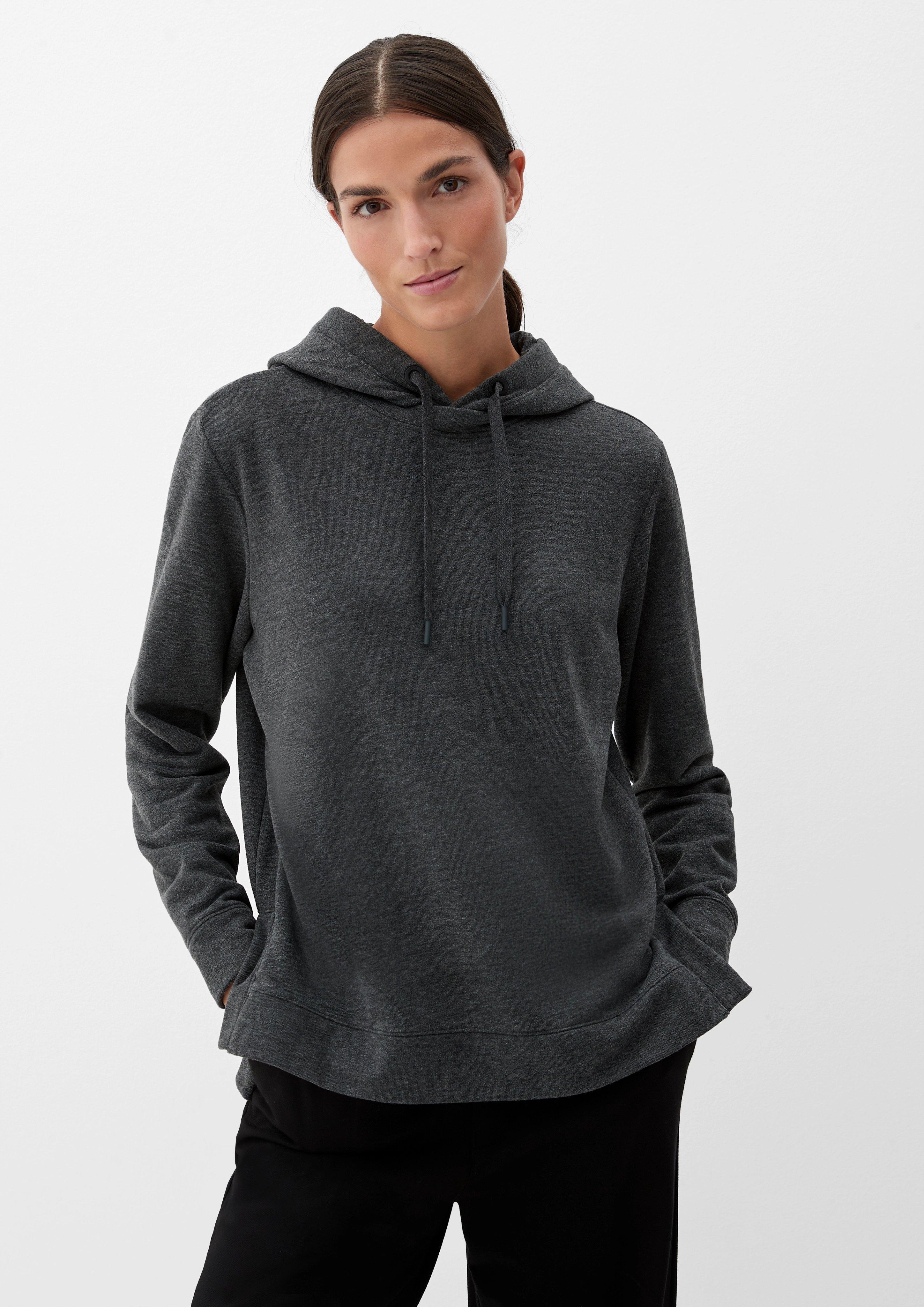 Hoodie mit geschlitztem Saum  2125596-9898