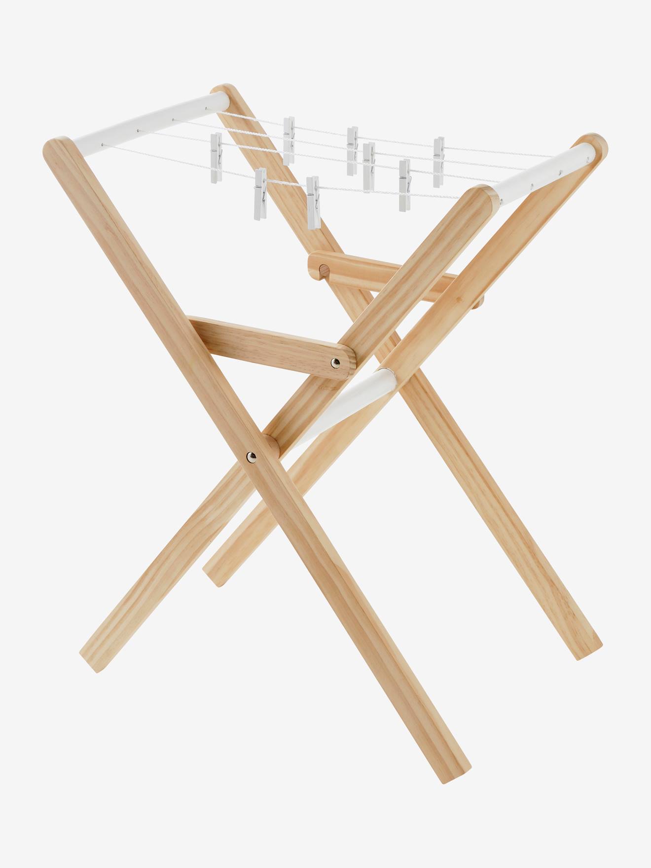 Etendoir à linge en bois FSC® blanc