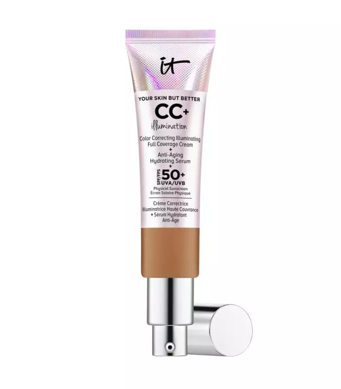 Your Skin But Better™ Cc+ Cream Illumination Crème Correctrice Illuminatrice Haute Couvrance + Sérum Hydratant Anti-Âge SPF 50+