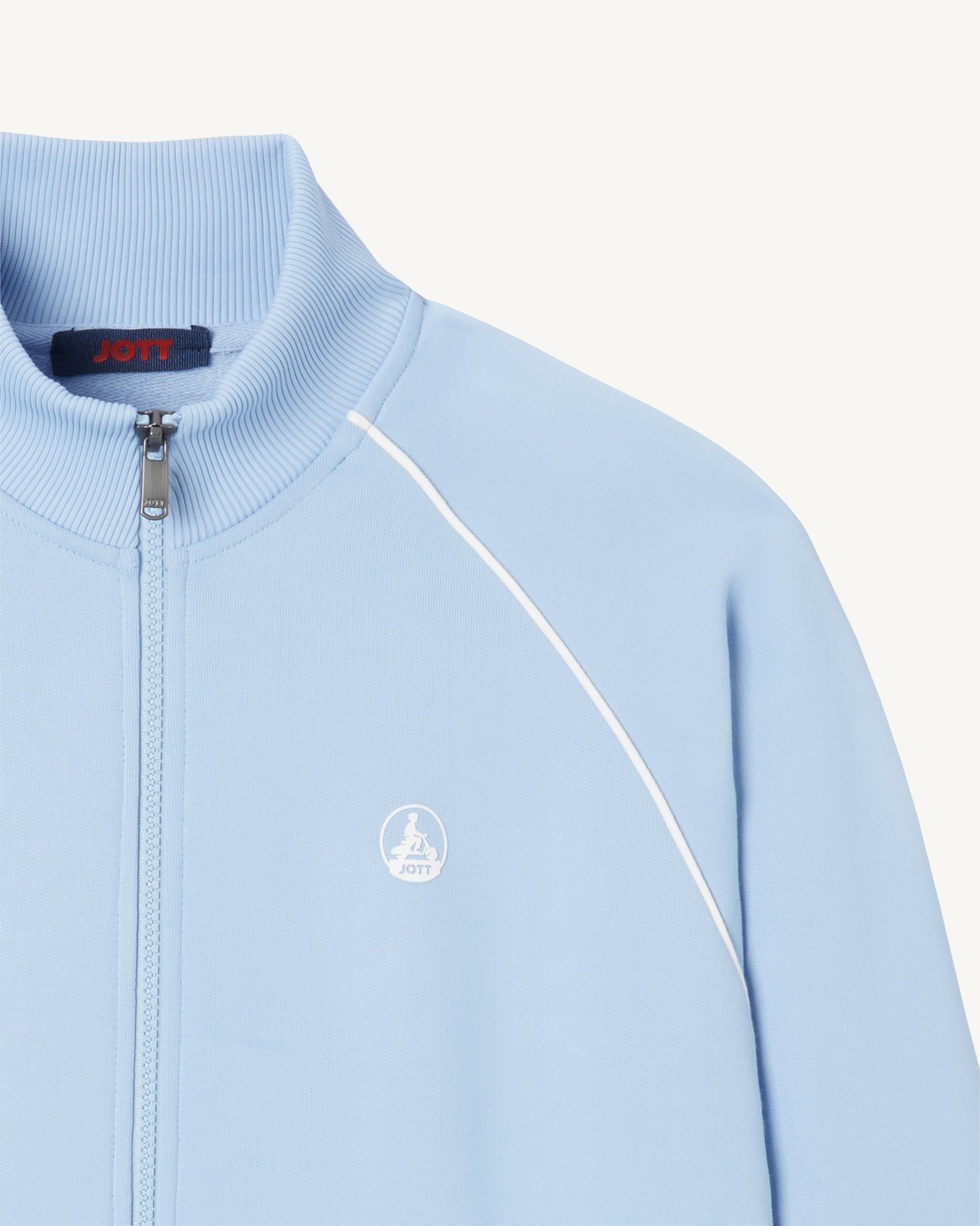 Veste zipée homme en coton biologique Bleu clair Craig