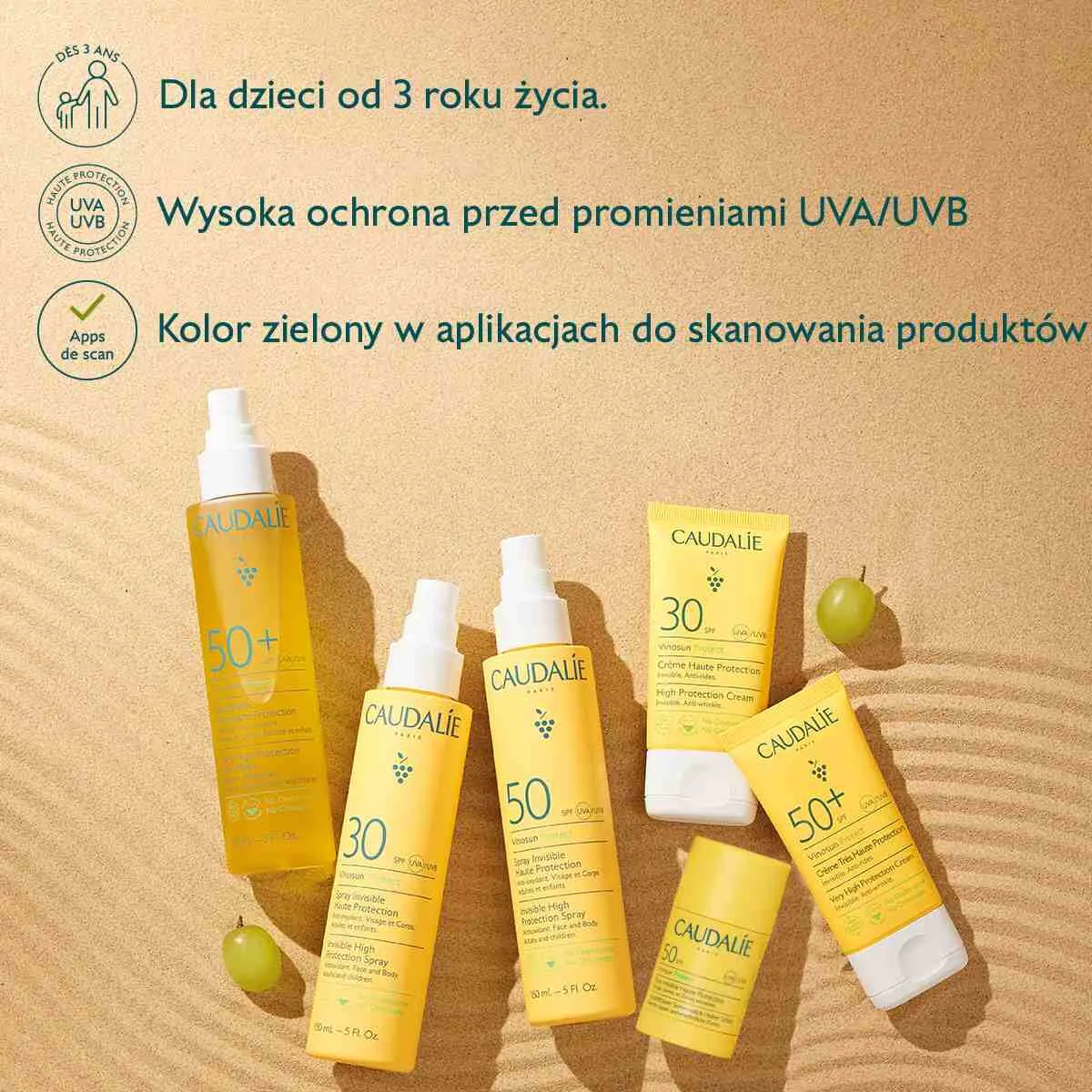 Caudalie Vinosun Protect Solar Water με πολύ υψηλή προστασία SPF50+