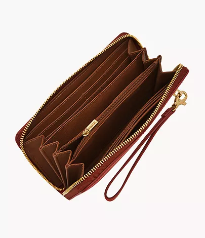Fossil Zip Clutch Logan RFID