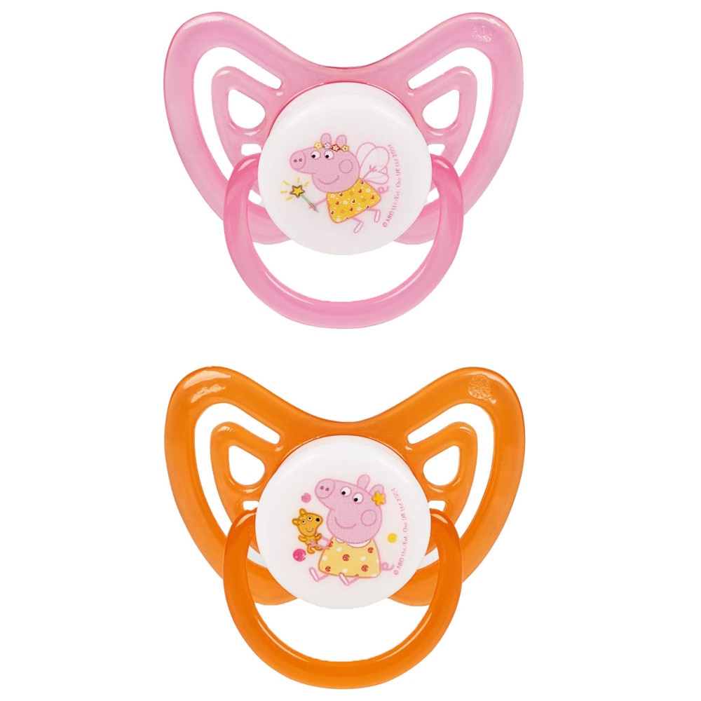 Peppa Pig Sucettes en Silicone Avec Étui de Stérilisation Peppa Pig