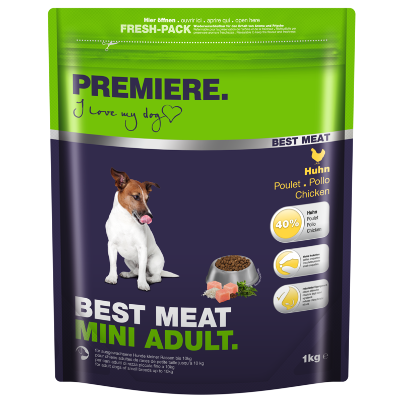 PREMIERE Hundetrockenfutter PREMIERE Best Meat Mini Huhn 1 kg