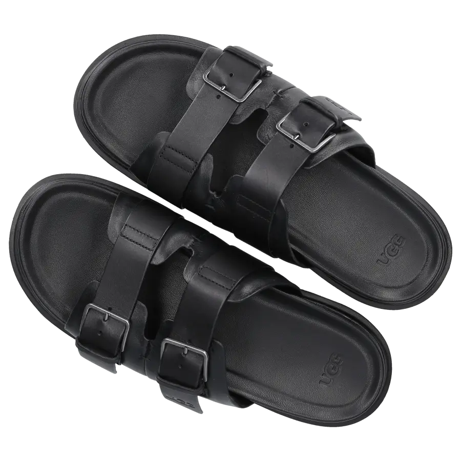 UGG - Sandalen CAPITOLA BUCCKLE Kalbsleder - schwarz