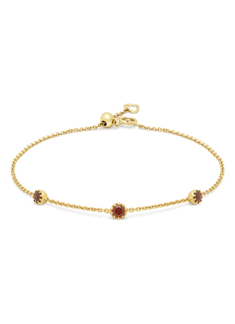 Diamond Point Yellow gold bracelet, 0.39 ct garnet, Joy