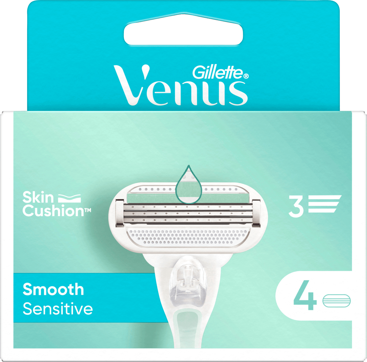 Rasierklingen, Smooth Sensitive, 4 St