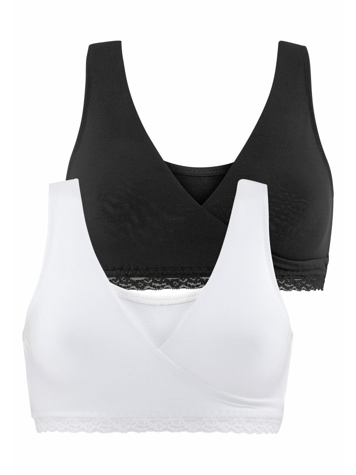 PETITE FLEUR Still-BH in weiß schwarz günstig kaufen