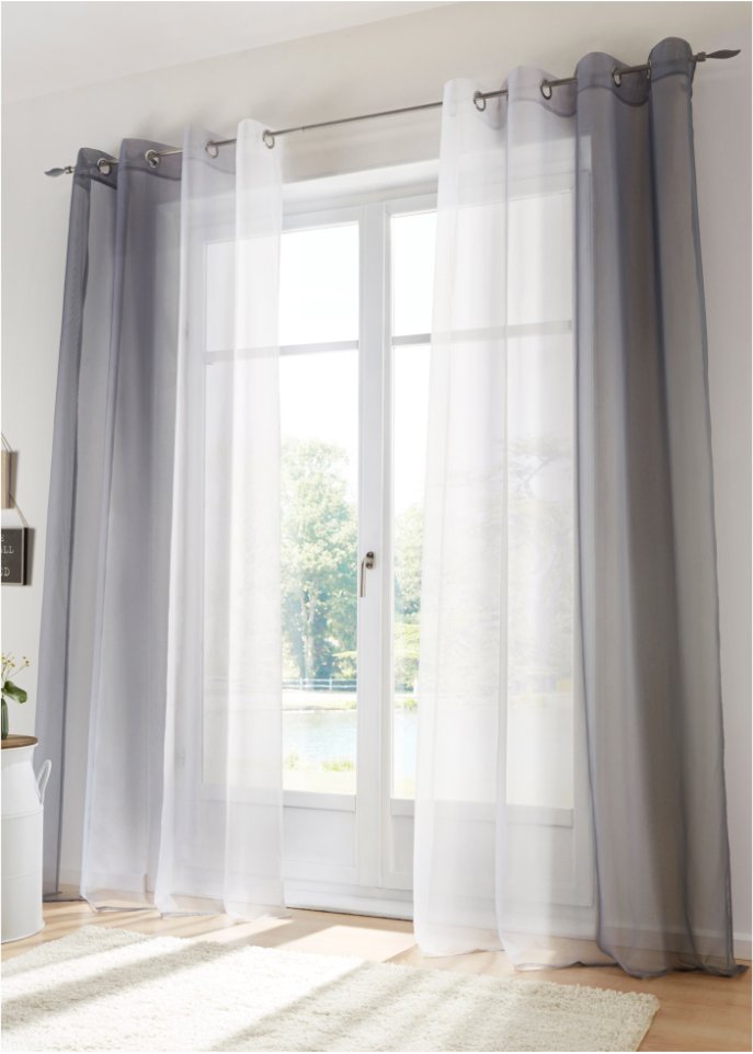 Gardinen mit Farbverlauf (2er Pack)