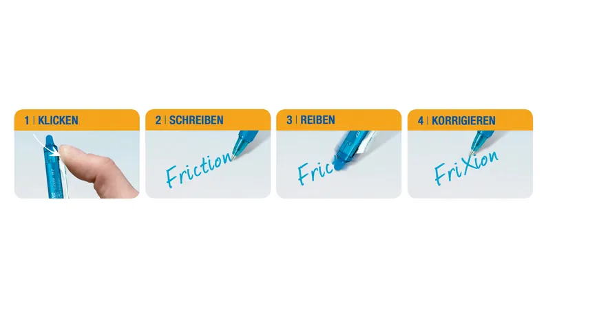 PILOT Tintenroller FRIXION Ball Clicker radierbar blau