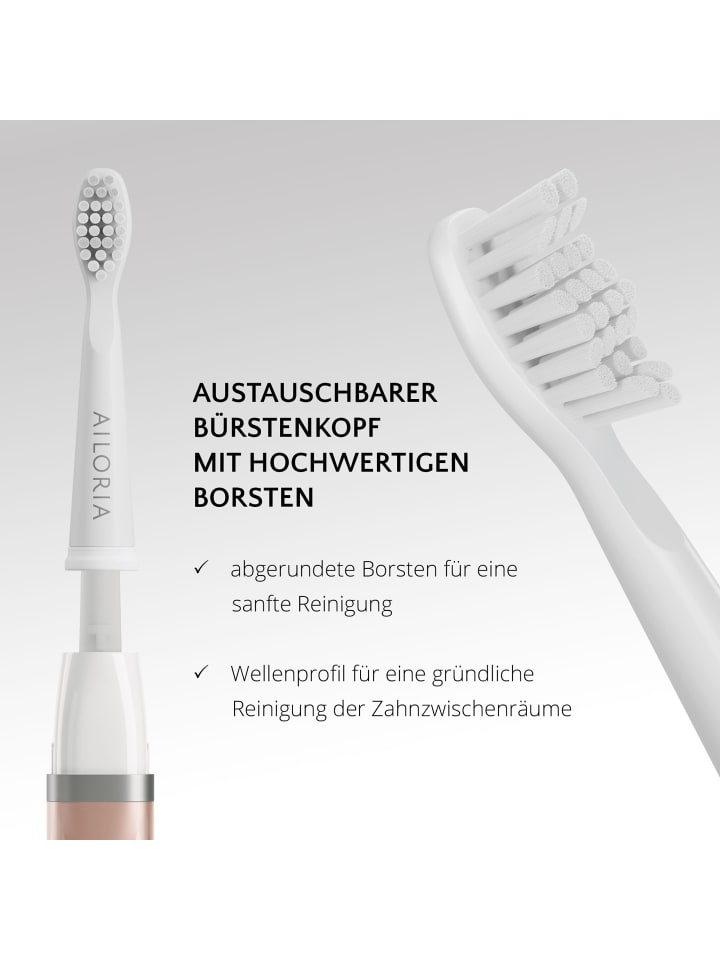 Ailoria FLASH TRAVEL USB-Schallzahnbürste in roségold günstig kaufen onesize