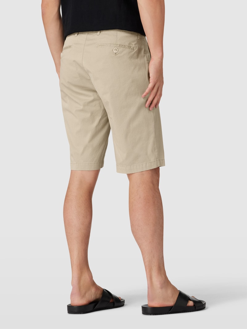 Bermudas mit Knopf- und Reißverschluss Modell 'BOZEN' in beige