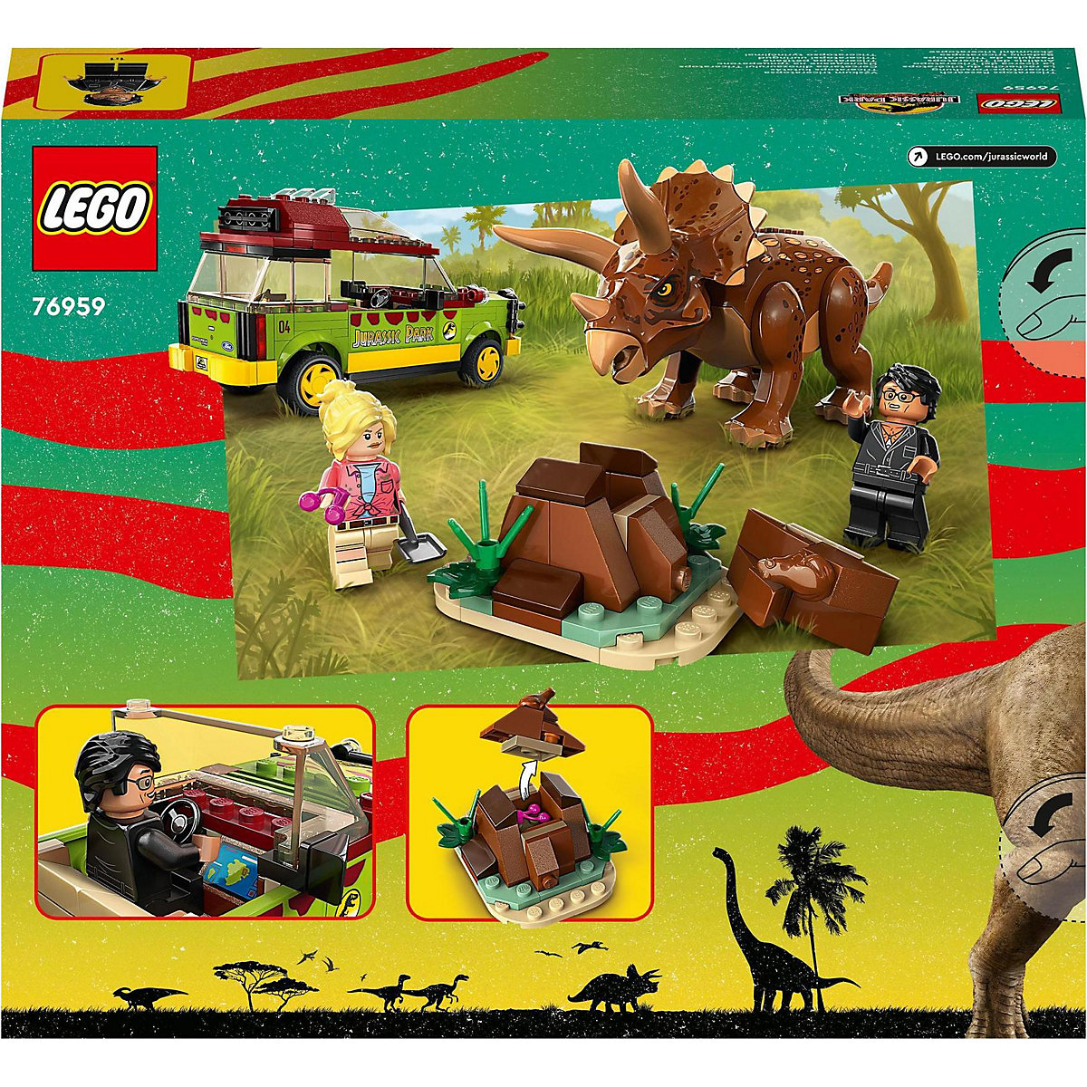 LEGO® Jurassic World 76959 Triceratops-Forschung