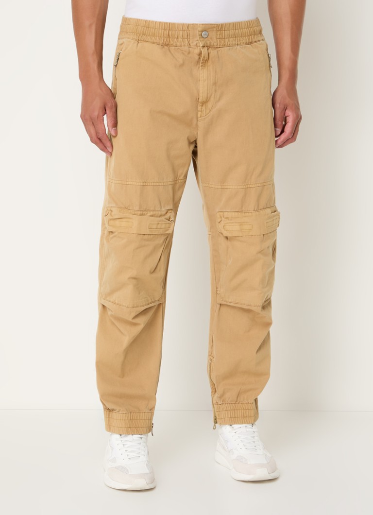 Pantaloni cargo Diesel P-Beeck Affusolati cu buzunar lateral