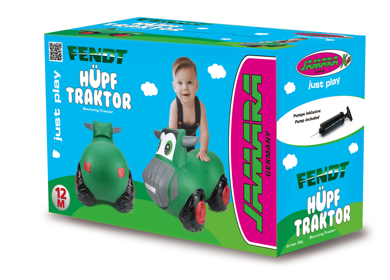 Jamara e.K. JAMARA Fendt Hüpftraktor mit Pumpe