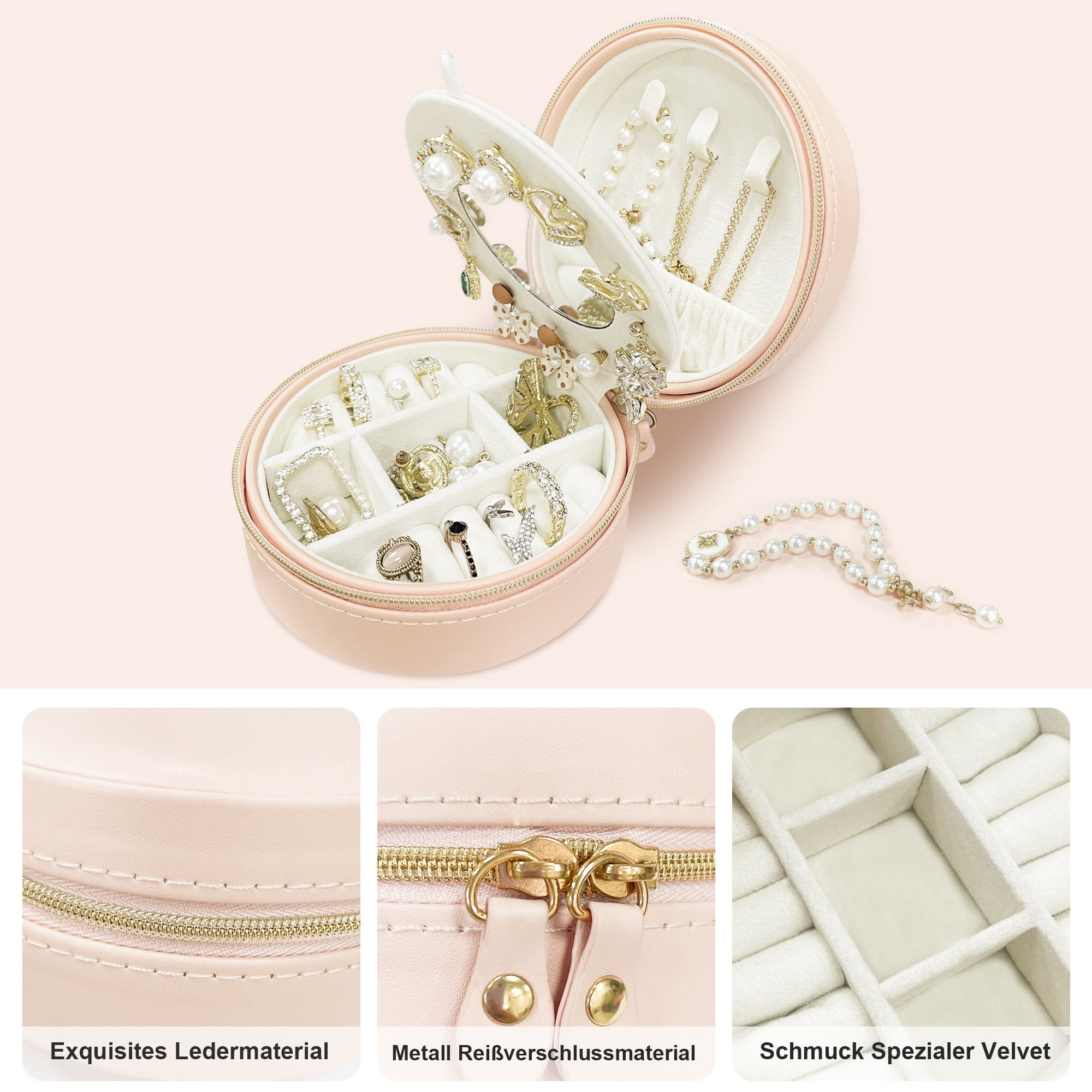 AdelDream Schmuckkasten Schmuckkästchen, Schmuck Organizer